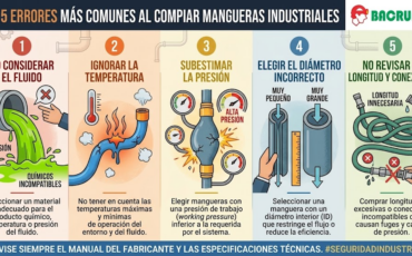 Los 5 errores más comunes al comprar mangueras industriales