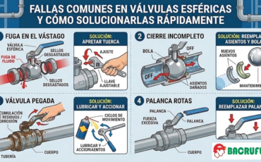 Fallas comunes en válvulas esféricas y cómo solucionarlas rápidamente