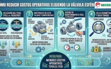 Cómo reducir costos operativos eligiendo la válvula esférica correcta