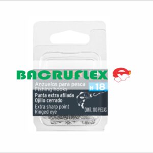 Blíster con 100 anzuelos para pesca # 18 15467 Truper