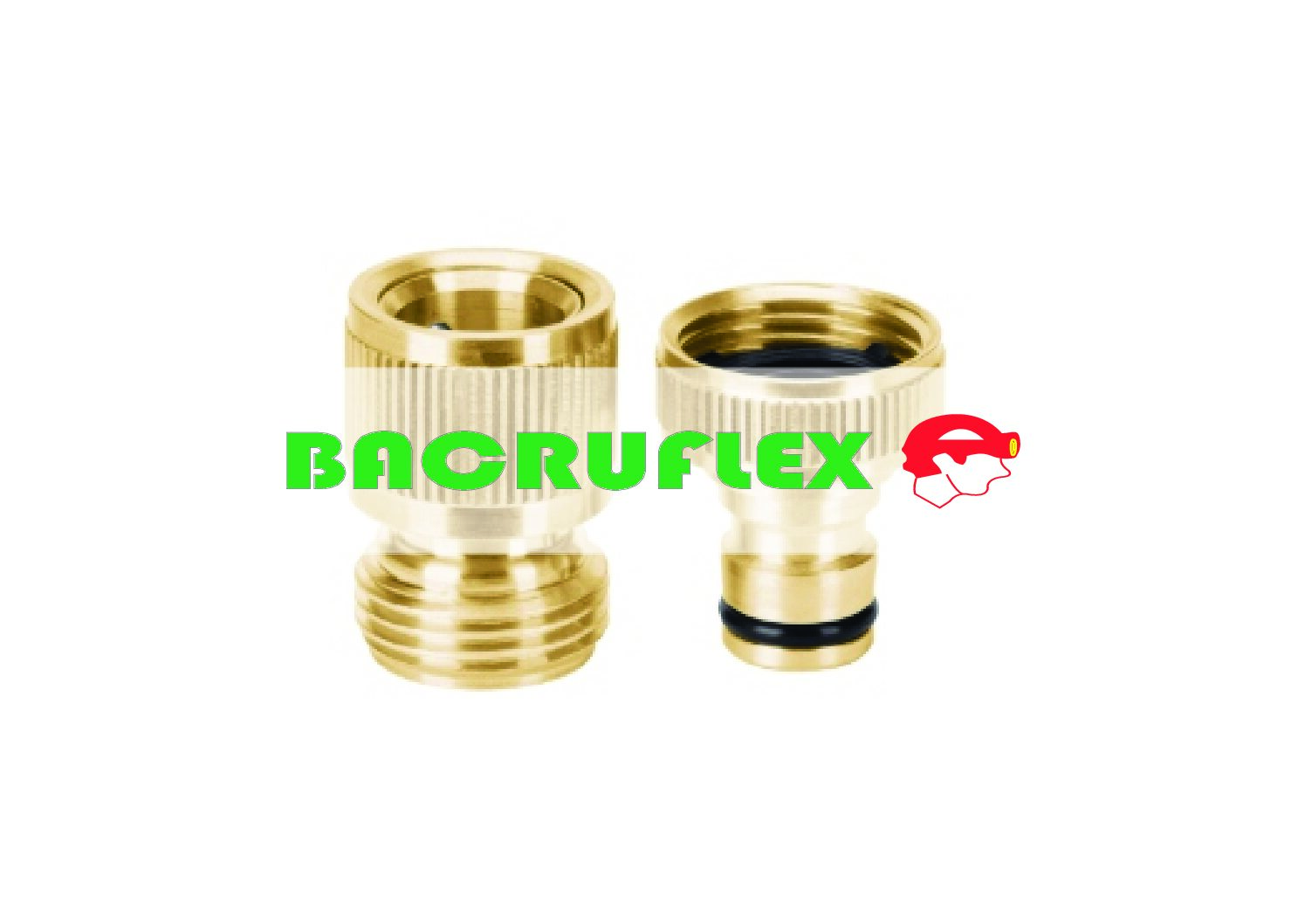 Conector 3/4" rápido de latón grifo-manguera sistema click 101598 TRUPER