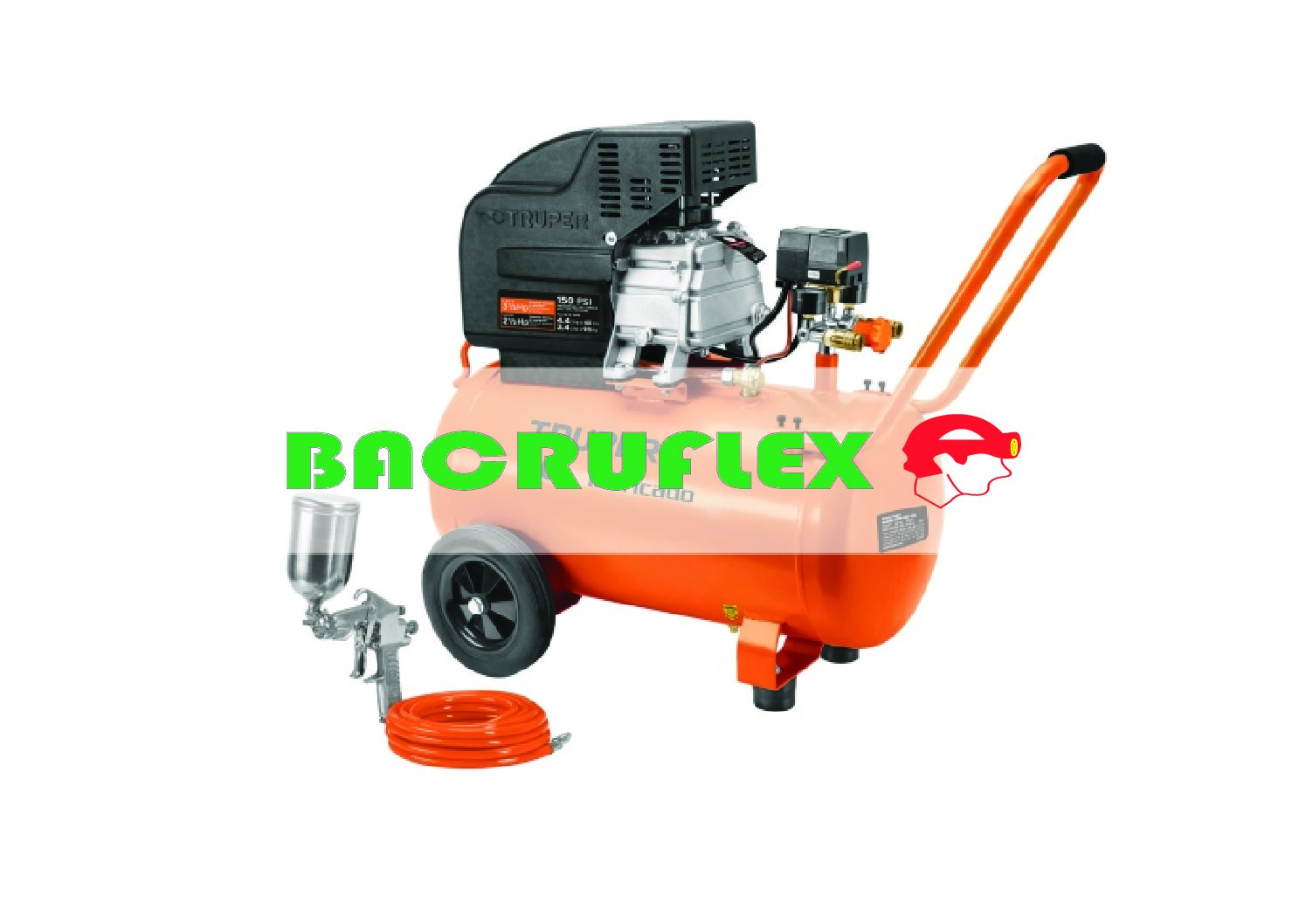 Kit de compresor 50 L 220V/60 Hz PIPI-420 y manguera 101744 Truper