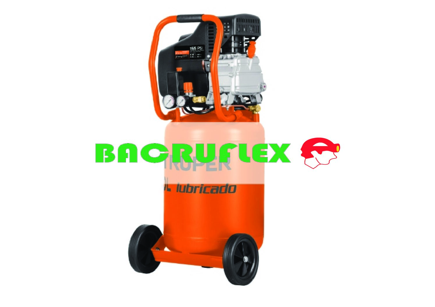 Compresor vertical 50 L 3-1/2 HP (potencia máxima) 220 V 102117 Truper