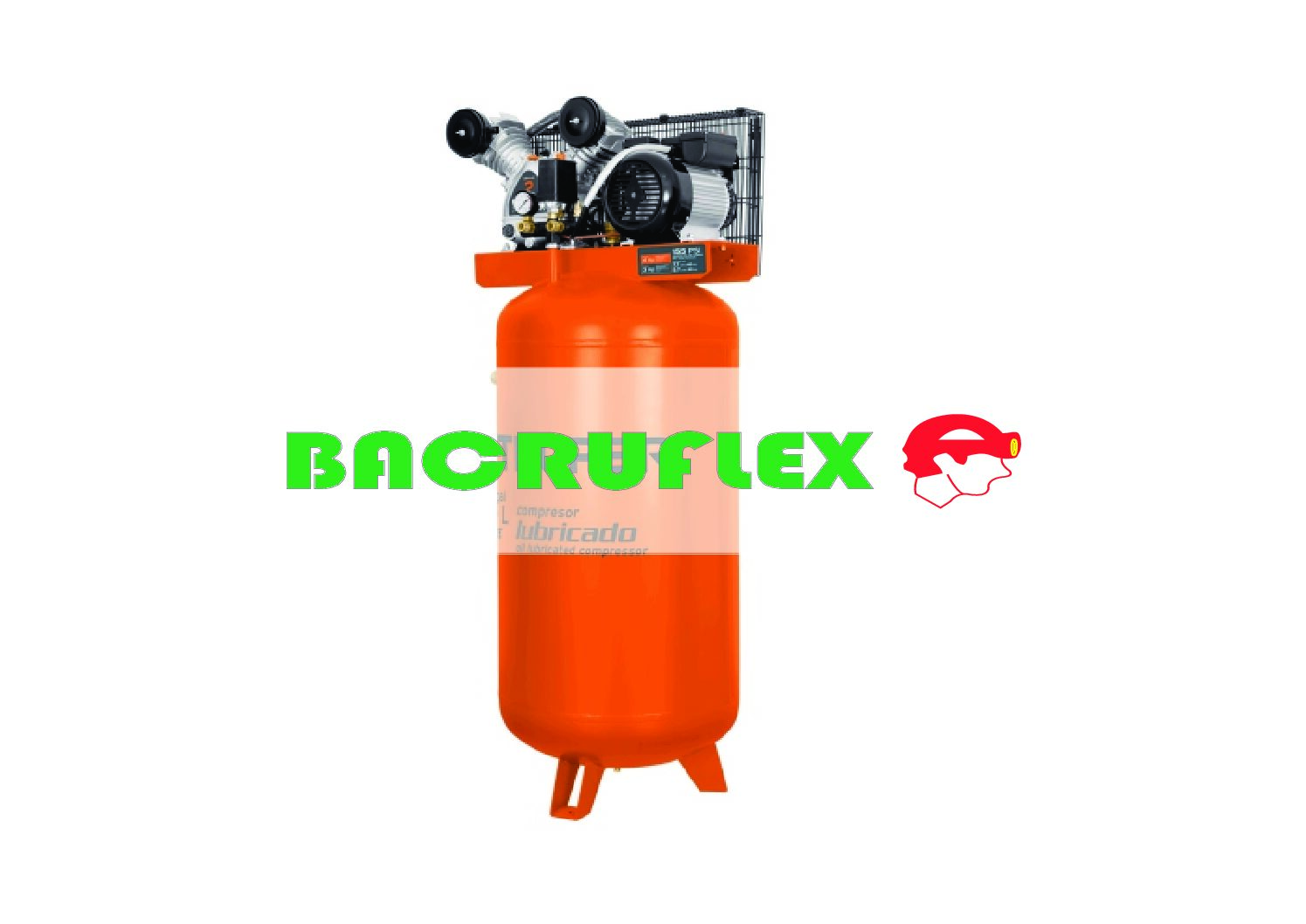 Compresor vertical 180 L 4 HP (máx) 220 V clavija europea 103304 Truper