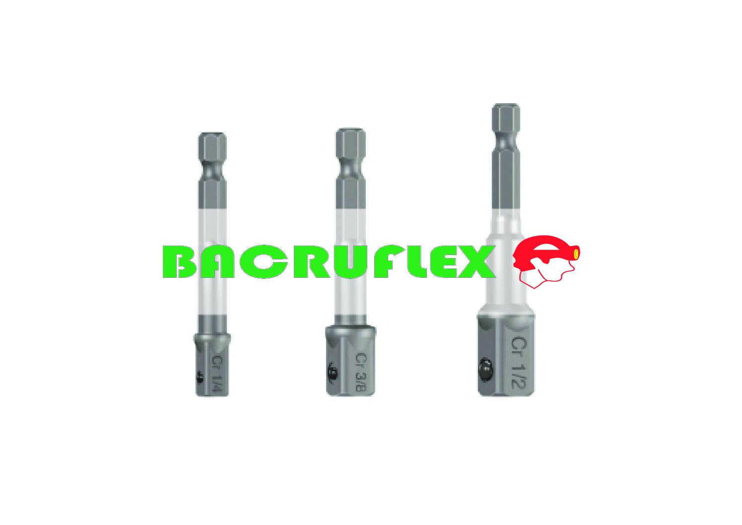 Juego de 3 adaptadores para dados de 1/4", 3/8" y 1/2" 10752 TRUPER
