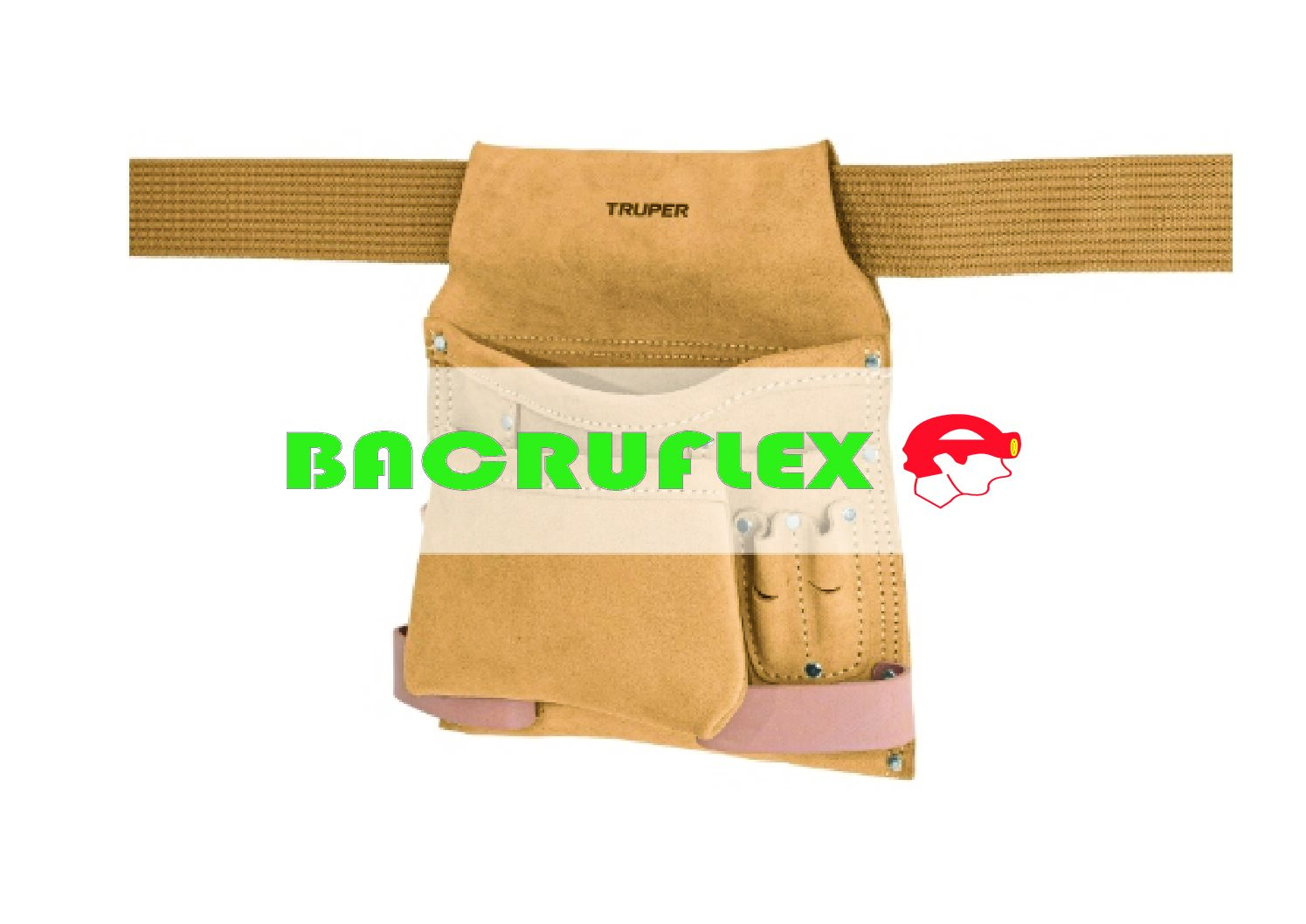 Porta herramientas de carnaza con 10 compartimentos 11533 Truper