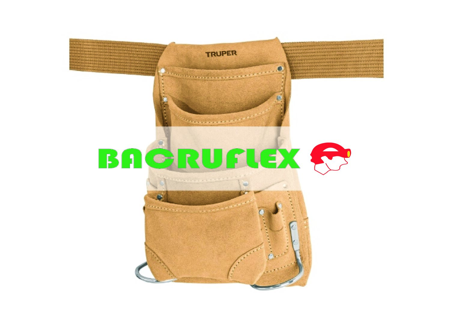 Porta herramientas de carnaza con 12 compartimentos 11536 Truper