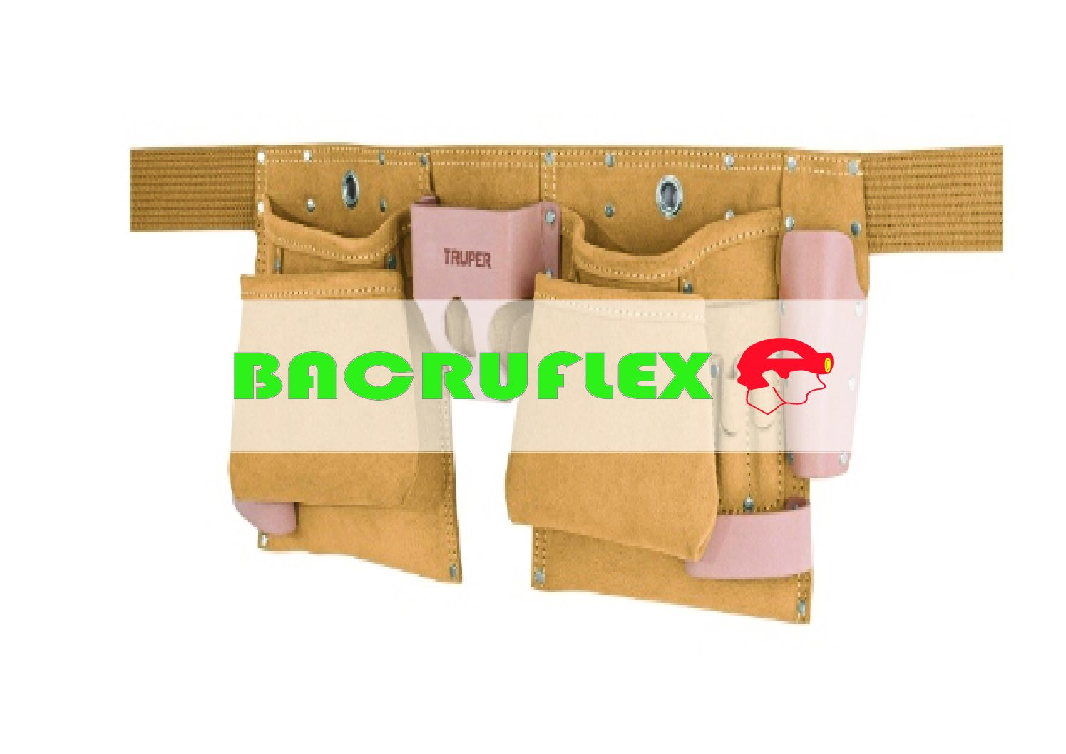 Porta herramientas de carnaza con 13 compartimentos 11537 Truper