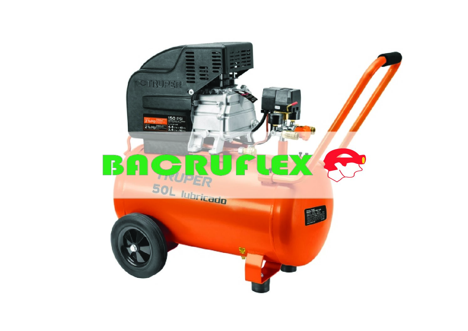 Compresor lubricado de aire 50 L 220 V/60 Hz 11837 Truper