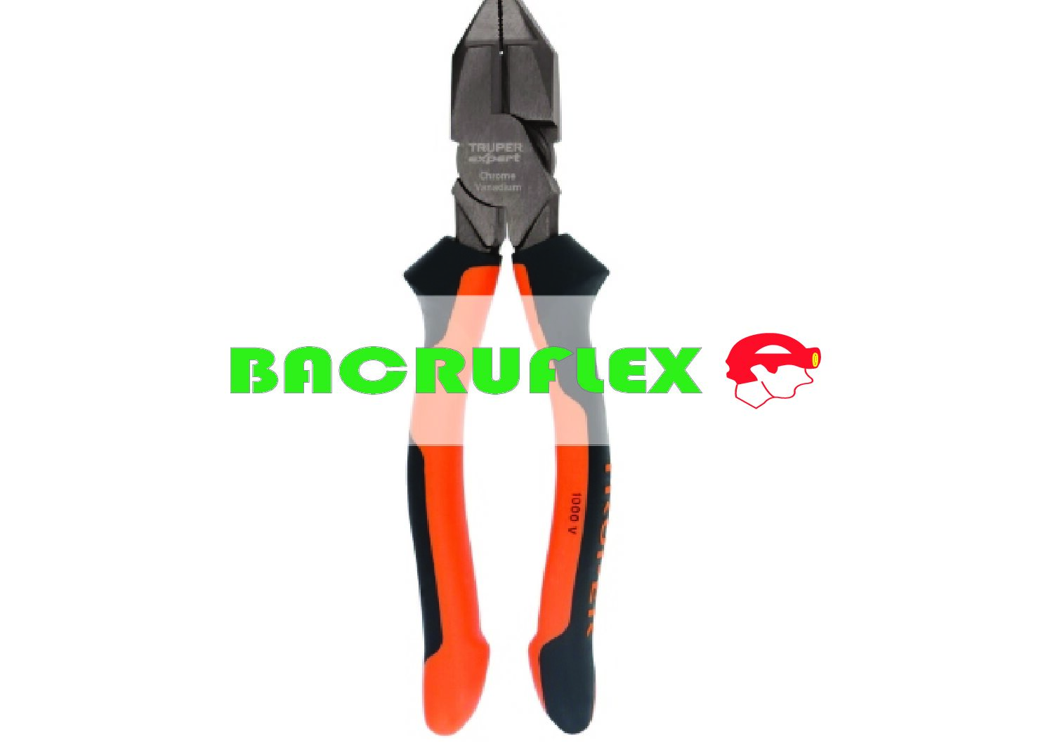 Pinza electricista 8" uso rudo alta palanca Comfort Grip 12350 TRUPER EXPERT