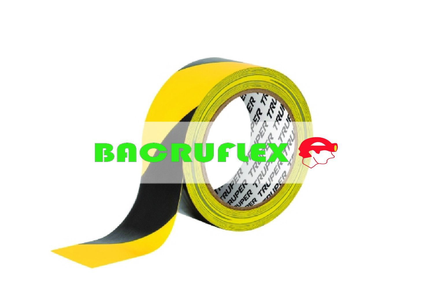 Rollo de 33 m de cinta delimitadora amarilla / negro 12597 Truper