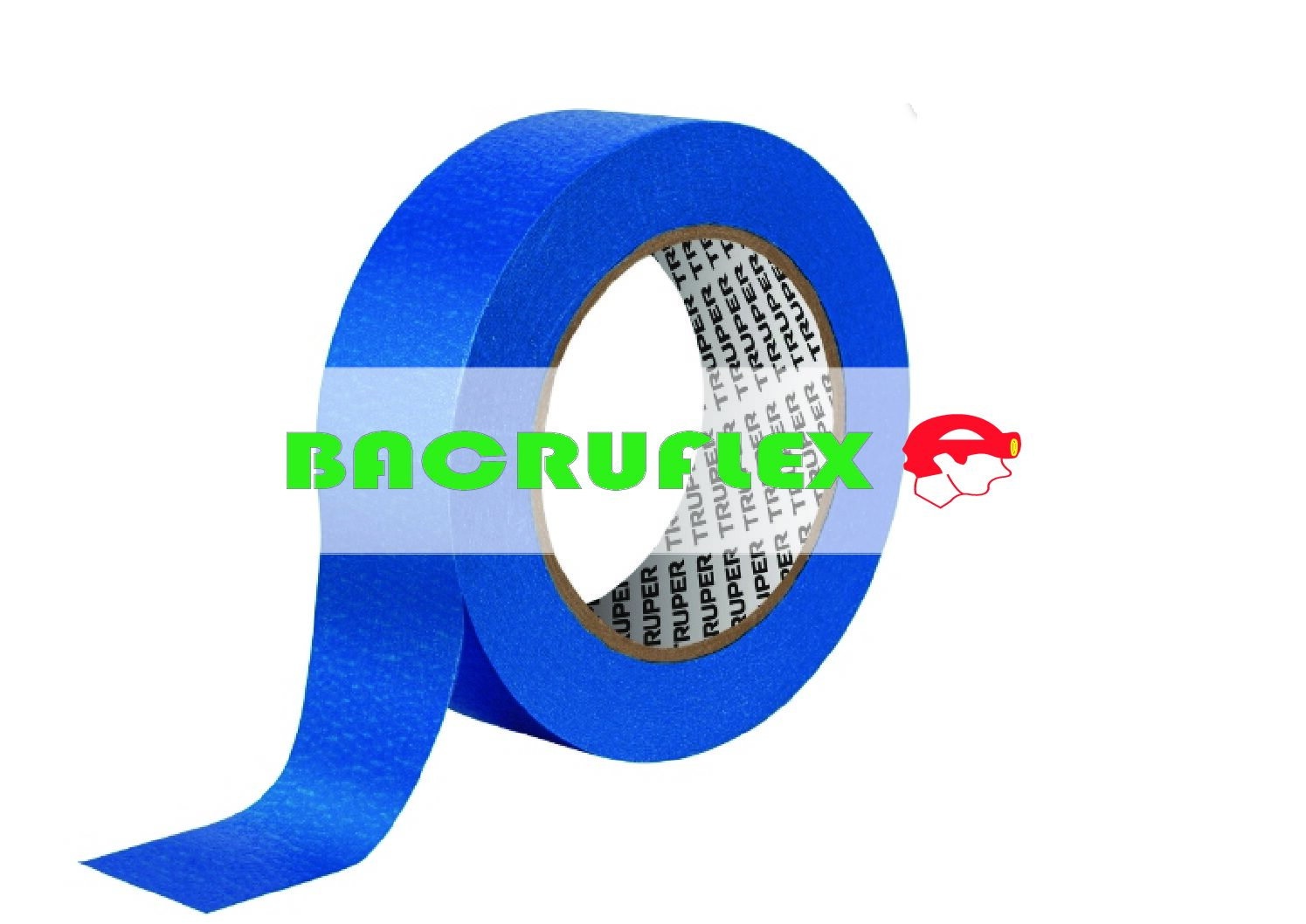 Cinta masking tape azul de 1-1/2" x 50 m para pintor 12623 Truper