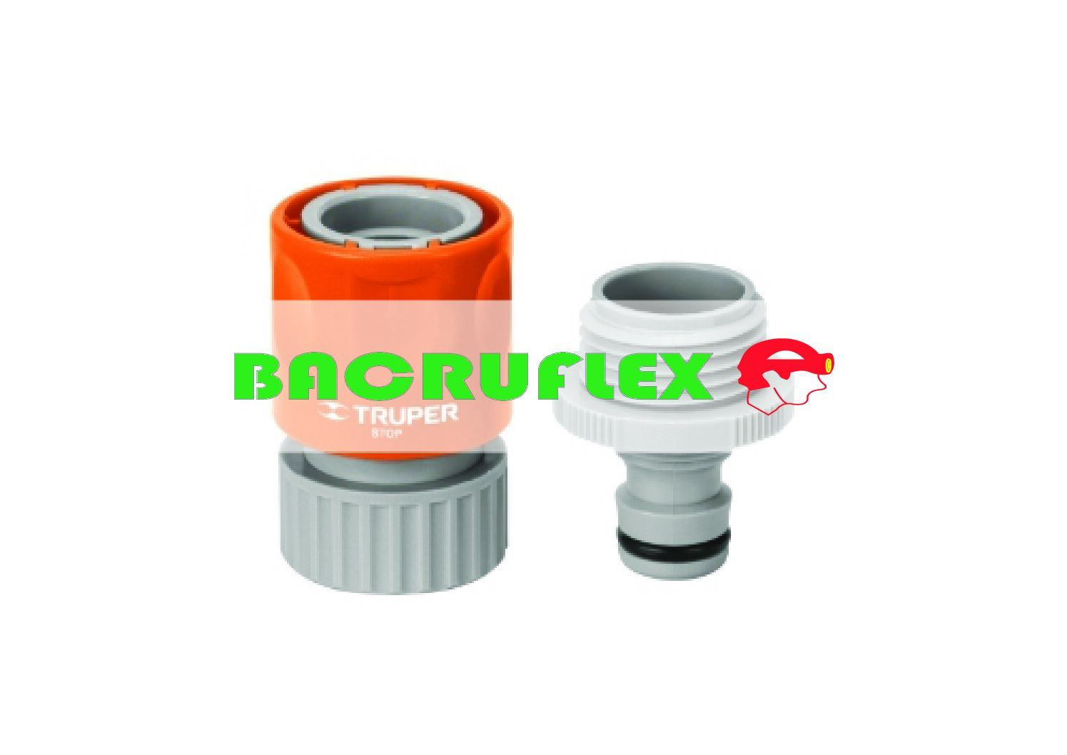 Conector 3/4" rápido de ABS manguera-acc. sistema click 12722 TRUPER