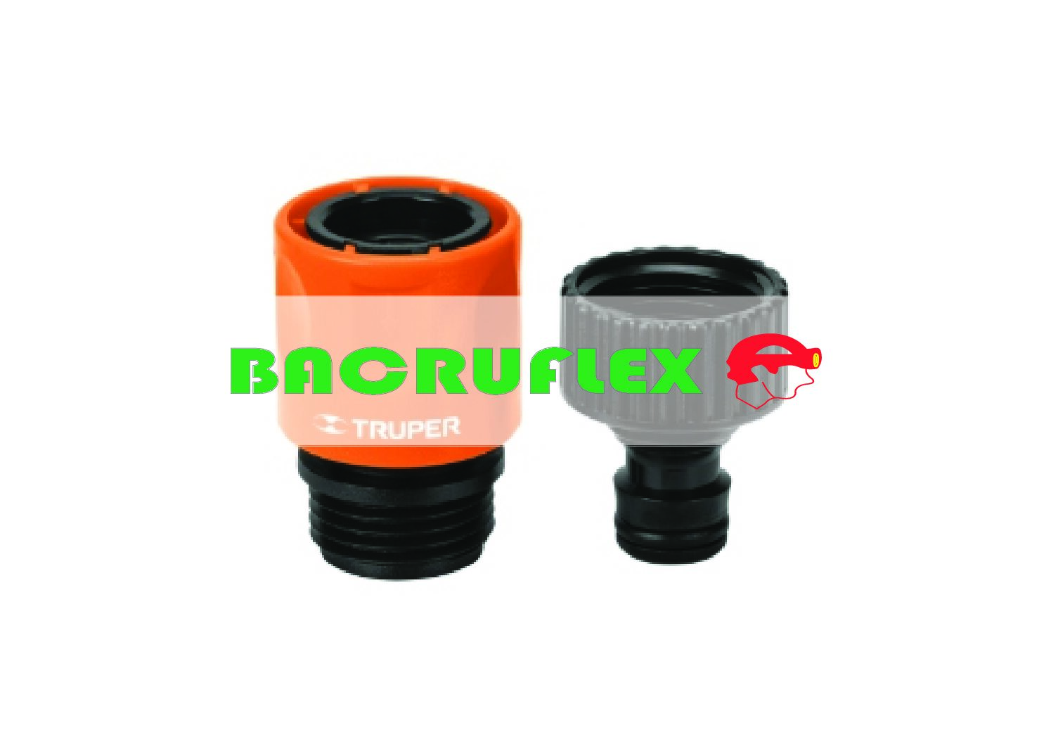 Conector 3/4" rápido de ABS grifo-manguera sistema click 12724 TRUPER