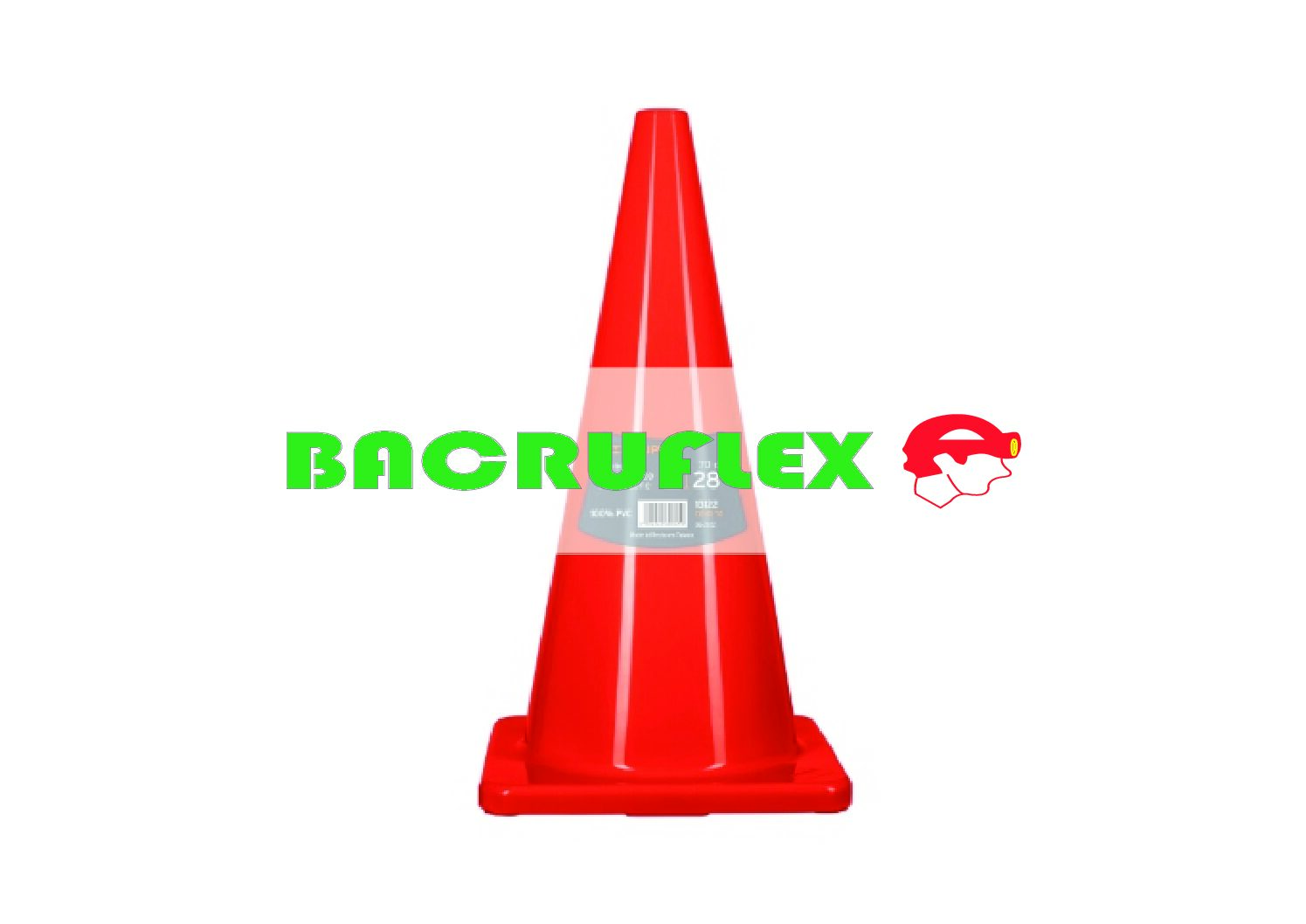 Cono de precaución de 70 cm de PVC con reflejante 13122 Truper