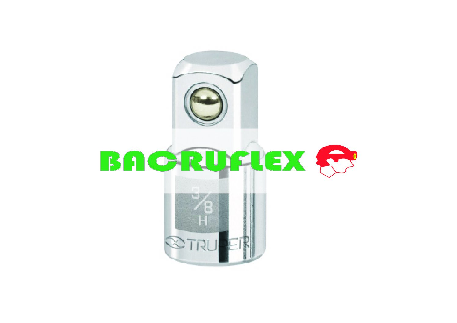 Adaptador para matraca de cuadro 3/8" a cuadro 1/2" 13420 Truper
