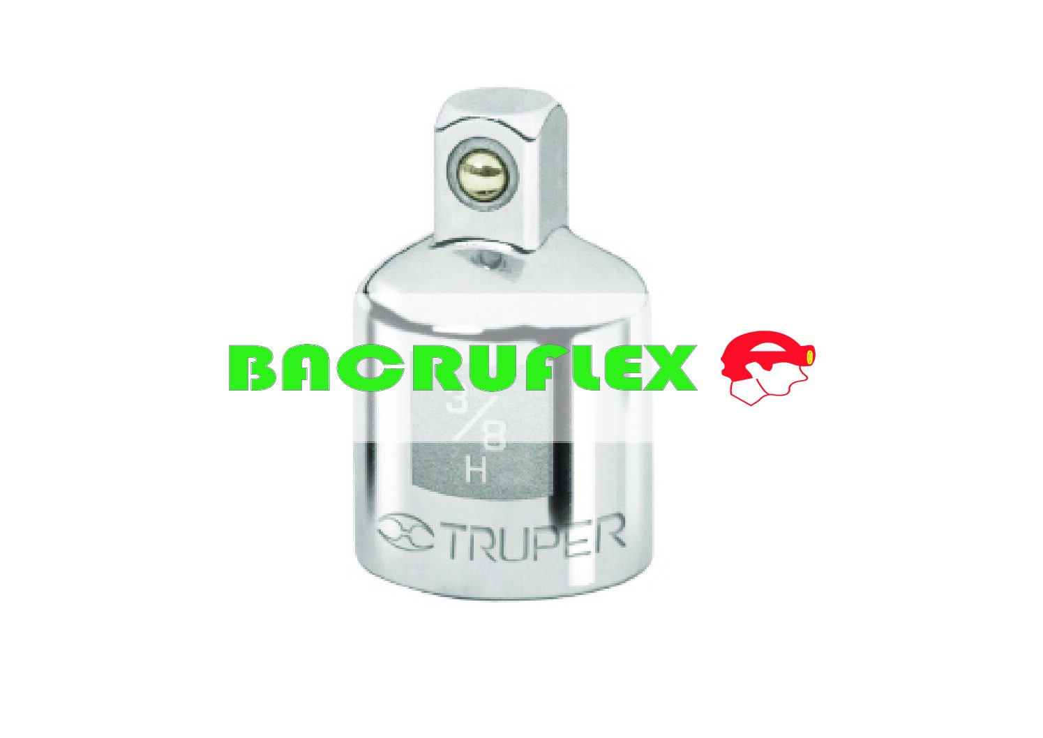 Adaptador para matraca de cuadro 3/8" a cuadro 1/4" 13423 Truper
