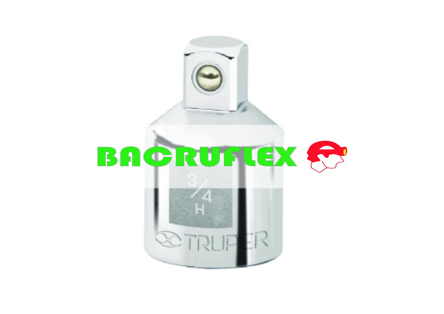 Adaptador para matraca de cuadro 3/4" a cuadro 1/2" 13424 Truper