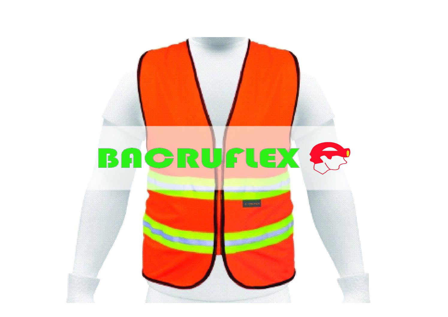 Chaleco de seguridad naranja alta visibilidad con cierre 13473 Truper