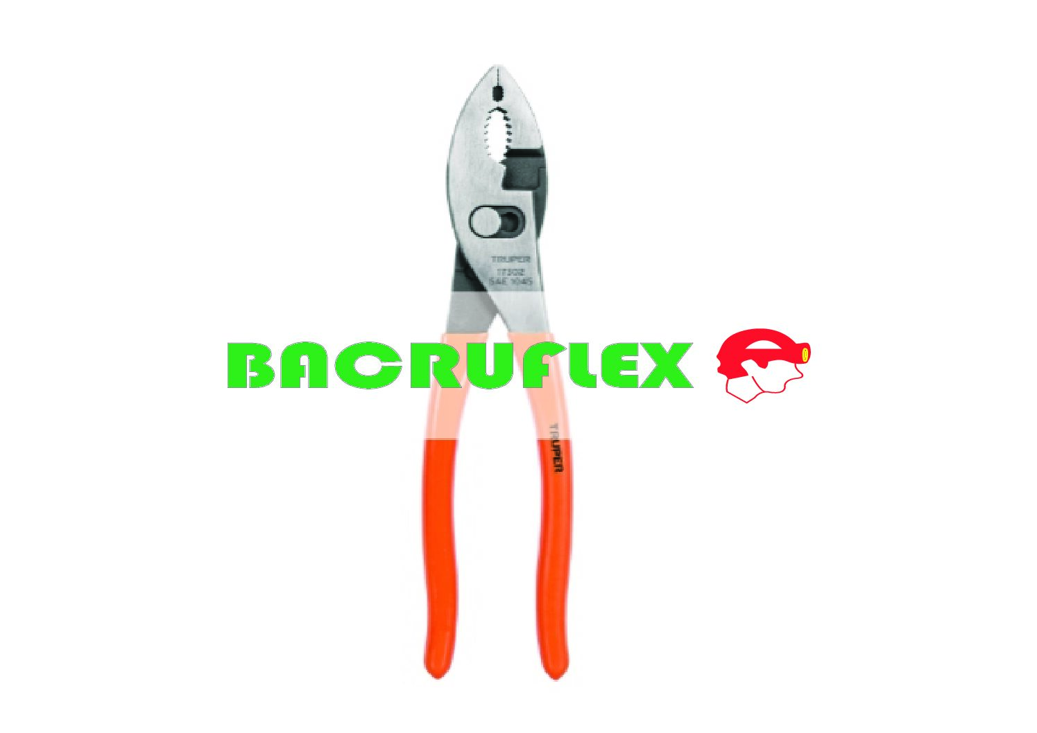 Pinza de chofer 10″ mango de PVC 17302 Truper