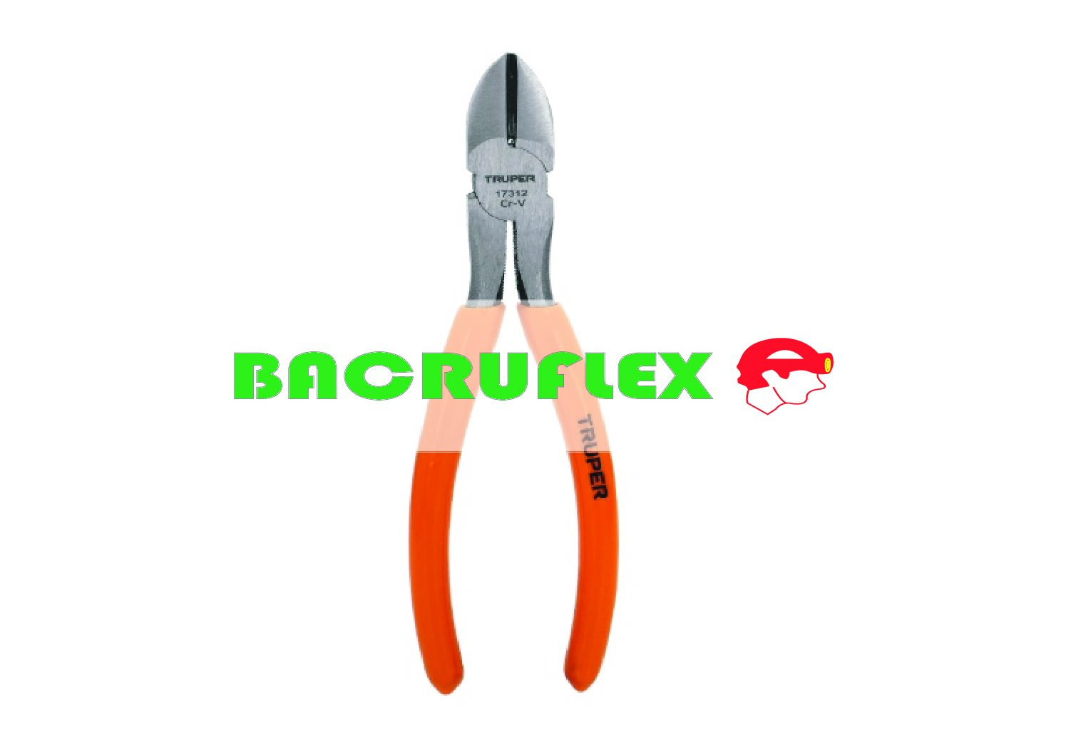 Pinza de corte diagonal 6″ mango de PVC 17312 Truper