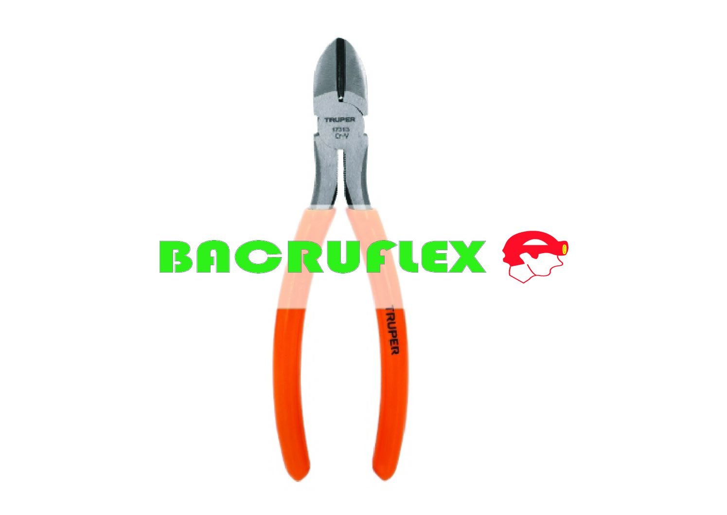 Pinza de corte diagonal 7″ mango de PVC 17313 Truper