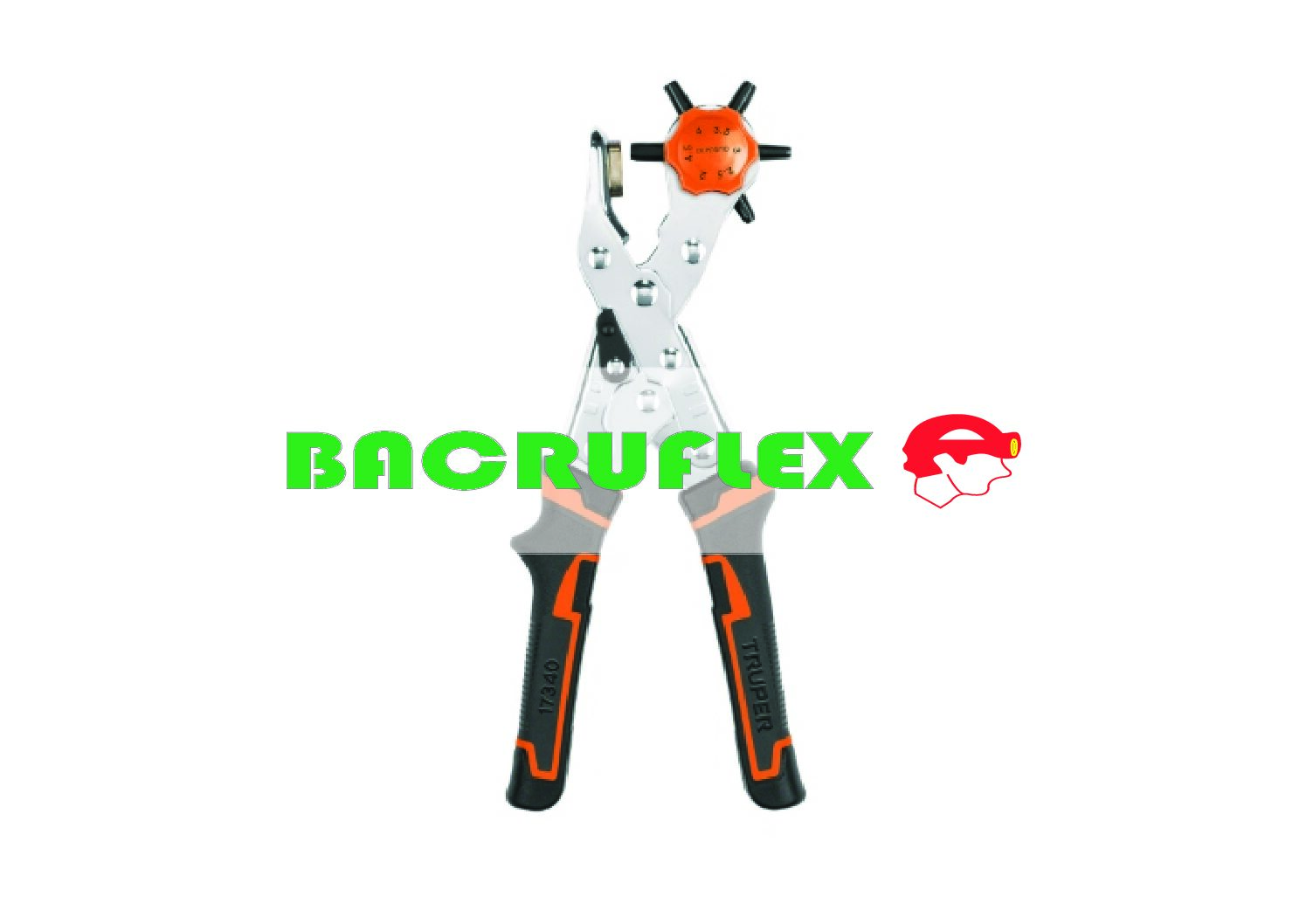 Pinza sacabocados 9" mango de PVC 17340 Truper