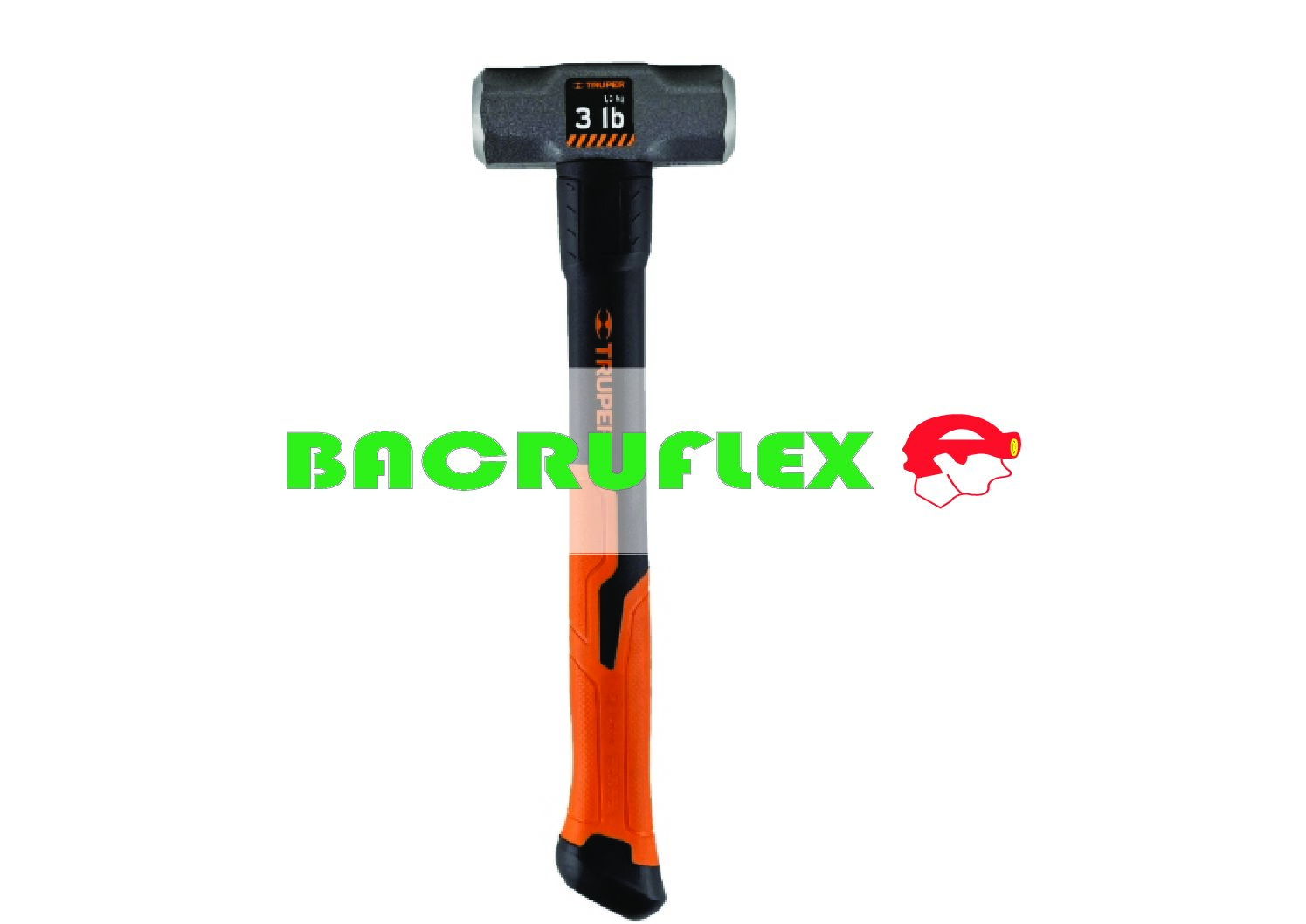 Marro octagonal 3 lb mango fibra de vidrio 14" 19883 Truper