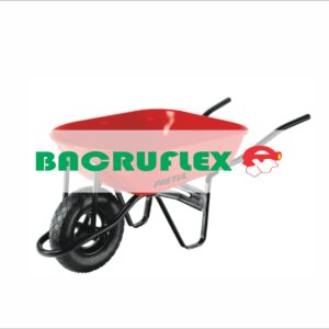 Carretilla 5.5 ft3 roja neumática bastidor tubular 20627 PRETUL