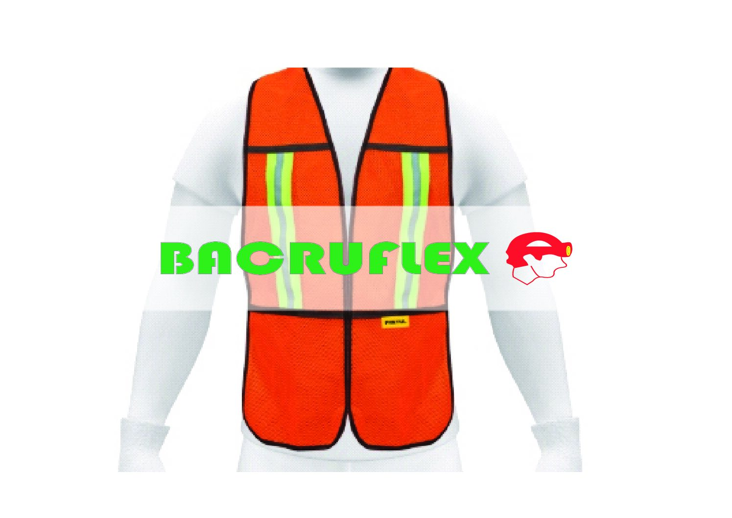 Chaleco de seguridad con cintas reflejantes naranja 21025 Pretul