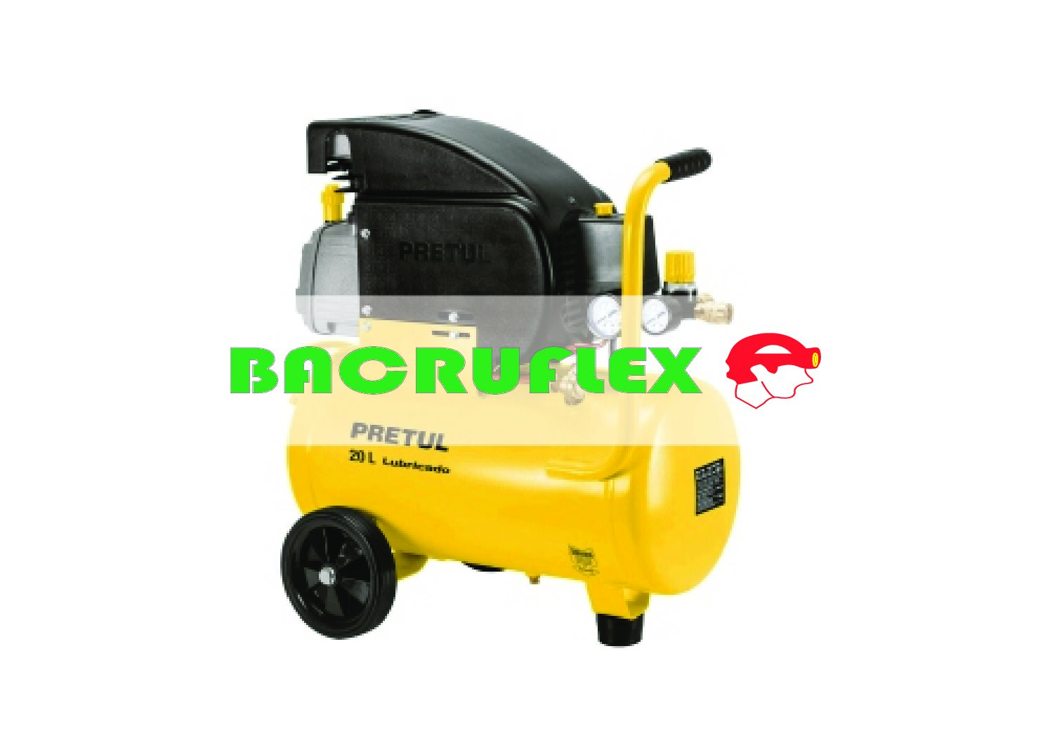 Compresor lubricado de aire 20 L 220 V/60 Hz 21680 Truper