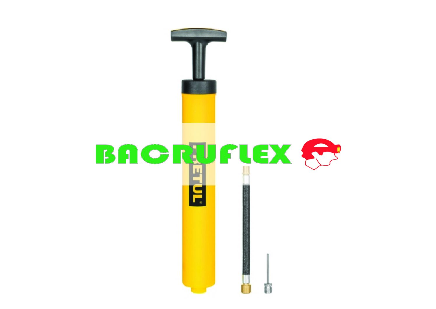 Mini bomba manual para inflar balones 25 PSI 21695 PRETUL