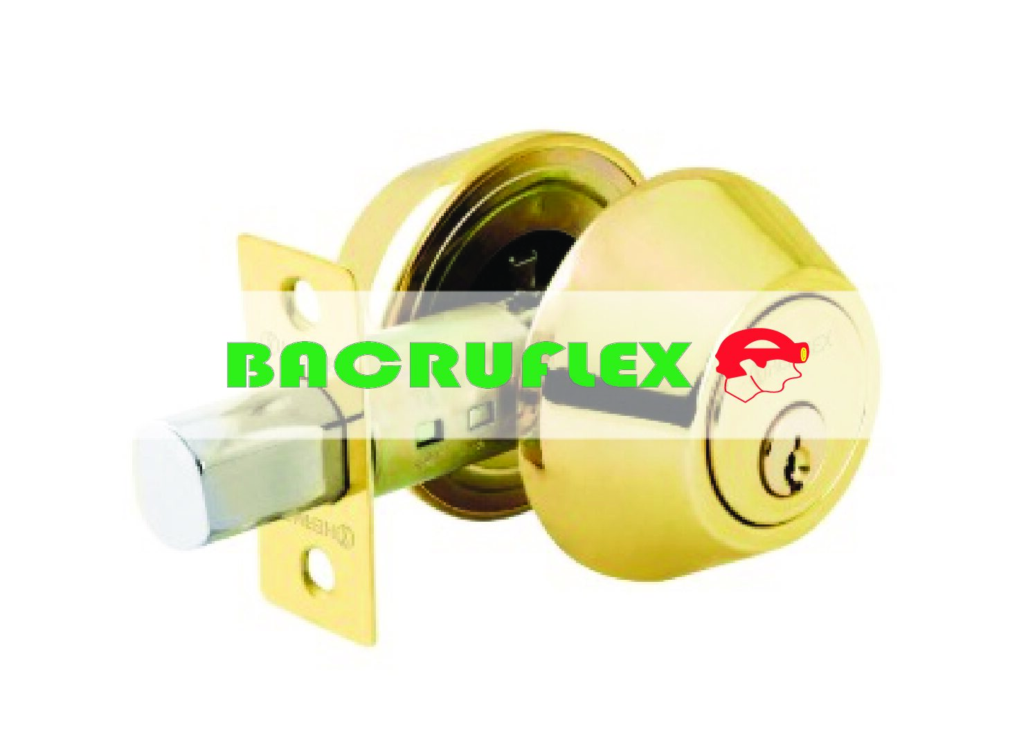 Cerrojo llave-llave latón brillante llave tradicional 23610 HERMEX