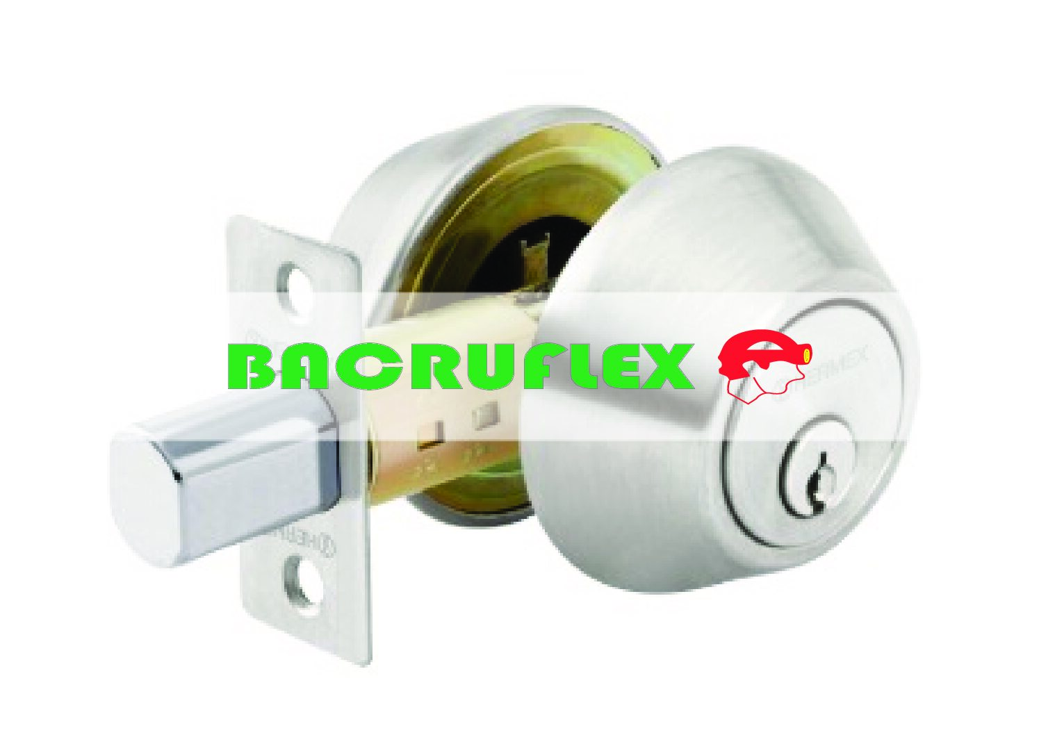 Cerrojo llave-llave cromo mate llave tradicional 23611 HERMEX