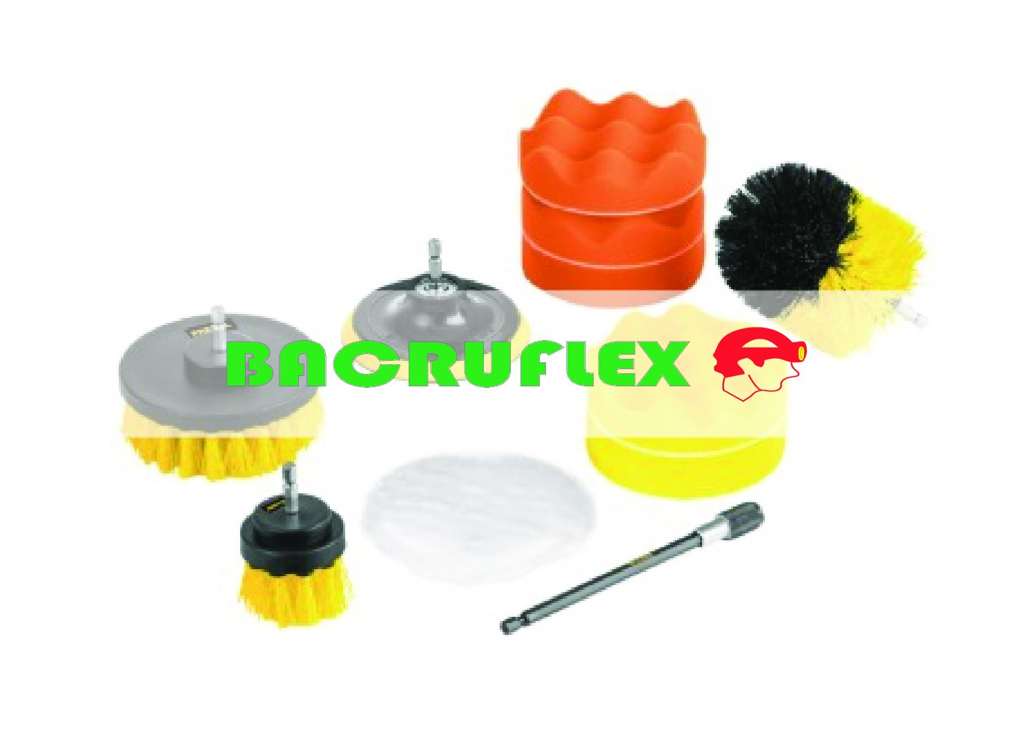 Juego 11 accesorios de limpieza y pulido p/taladro 27190 Pretul