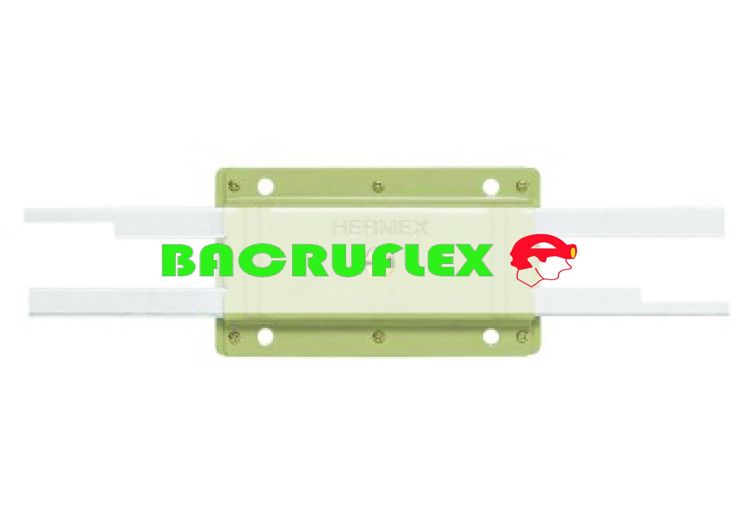 Cerradura doble barra, doble cerrojo 43501 HERMEX