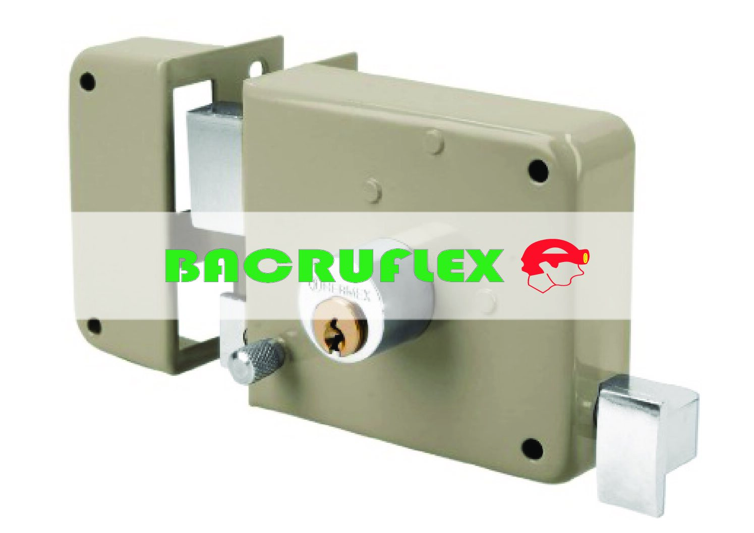 Cerradura sobreponer izq clásica llave tradicional caja 43573 Hermex