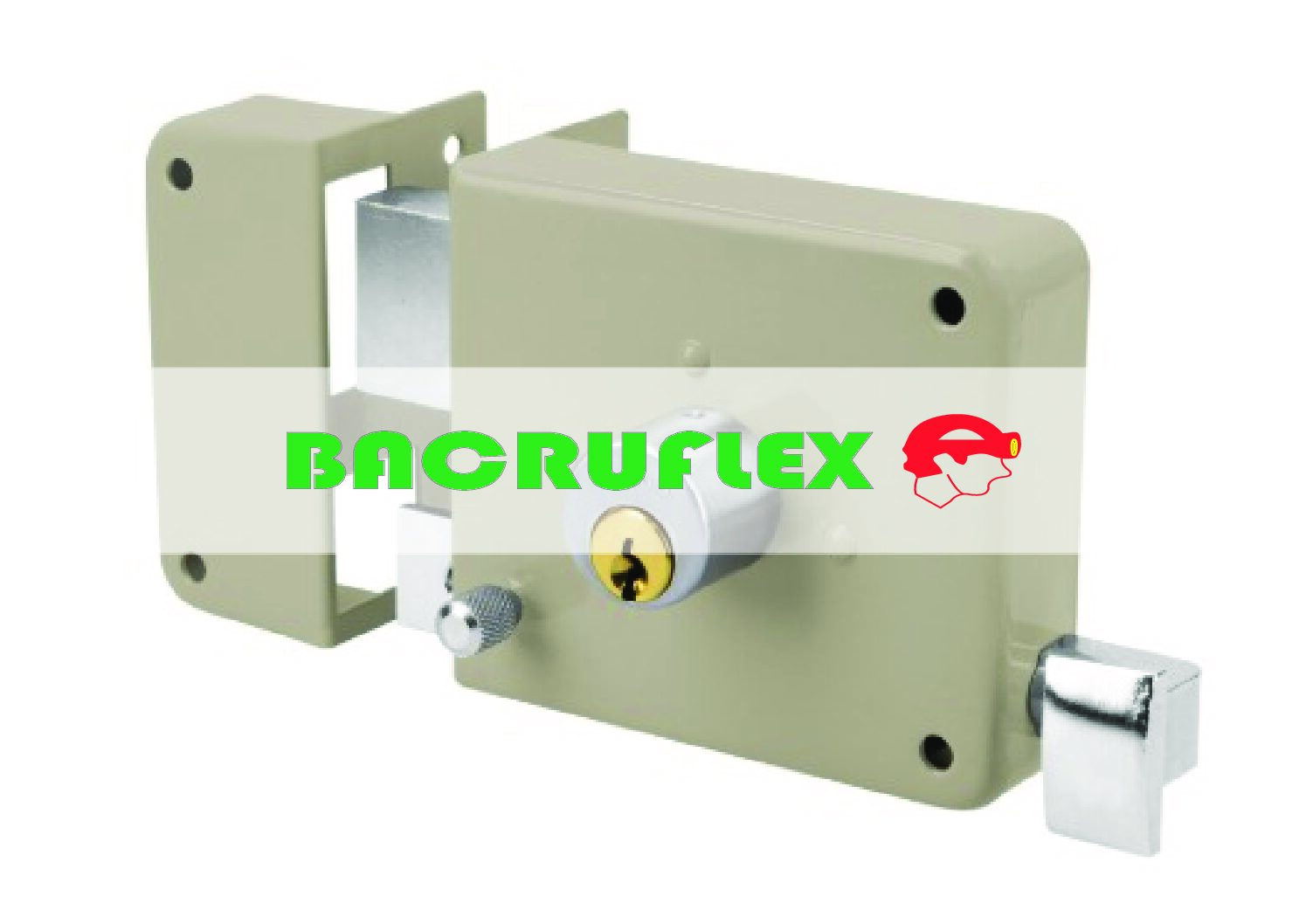 Cerradura sobreponer izq instala-fácil tradicional caja 43575 Hermex