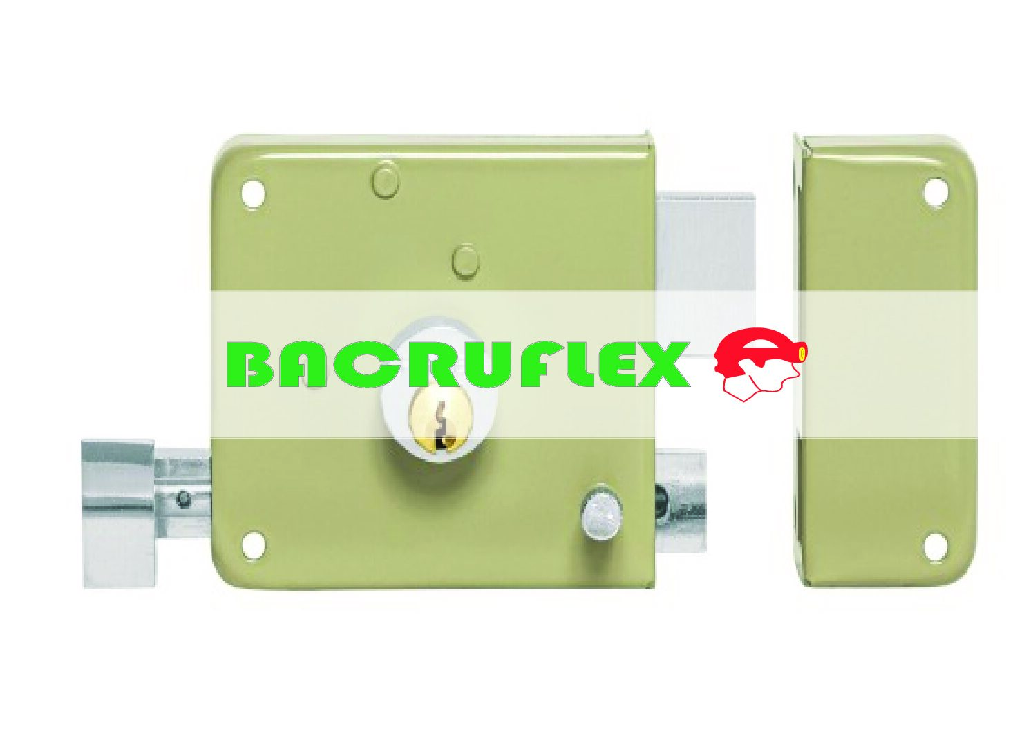 Cerradura sobreponer der instala-fácil tradicional caja 43576 Hermex