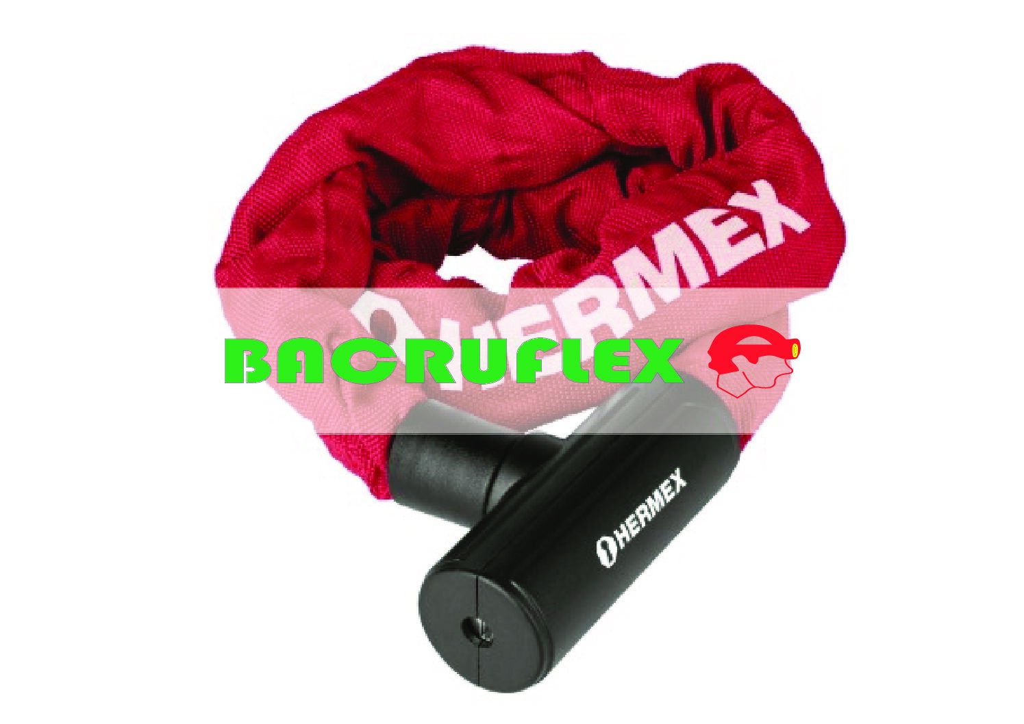 Candado con cadena forrada de 10 mm 49621 HERMEX