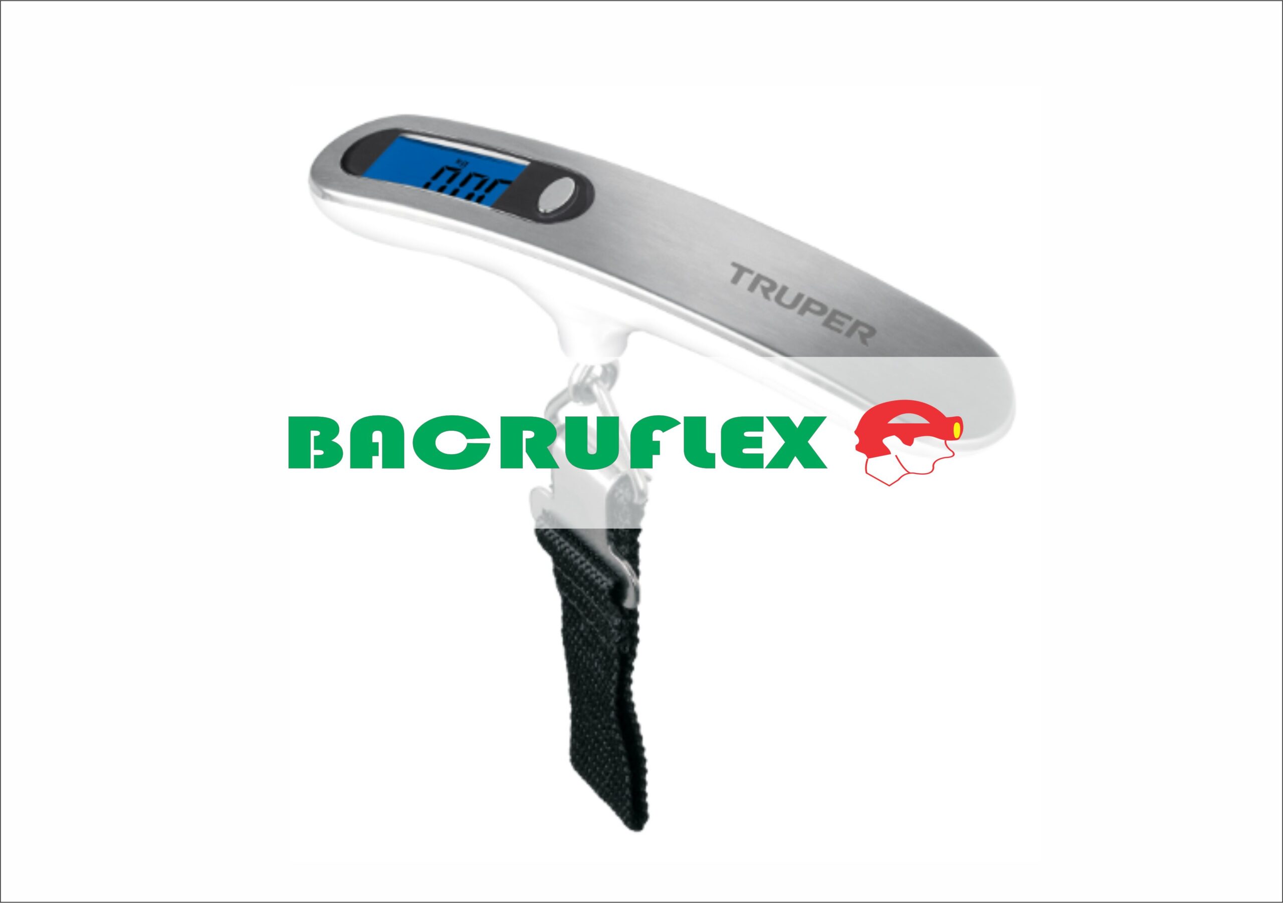 BÁSCULA ELECTRÓNICA PARA EQUIPAJE, DE PILAS, 50 KG, 100787 TRUPER