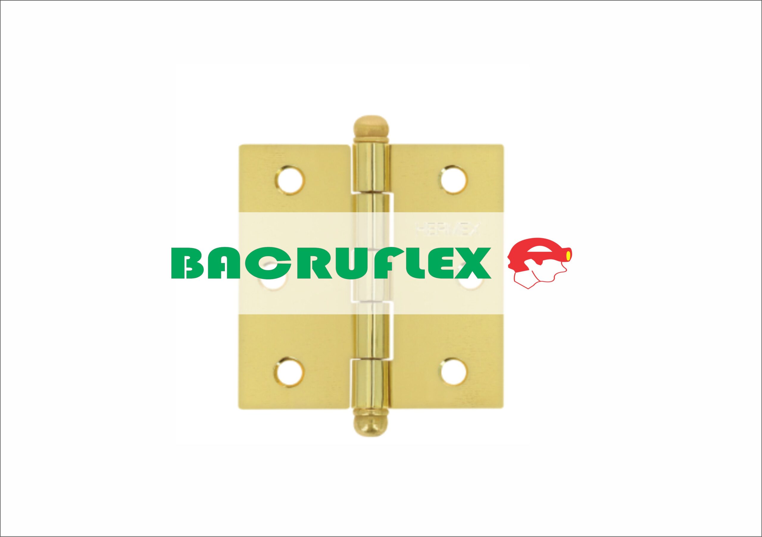 BISAGRA CUADRADA 2-1/2", LATONADO, CABEZA REDONDA, 43231 HERMEX