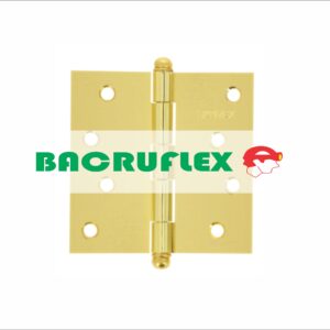 BISAGRA CUADRADA 4", LATONADO, CABEZA REDONDA, 43234 HERMEX