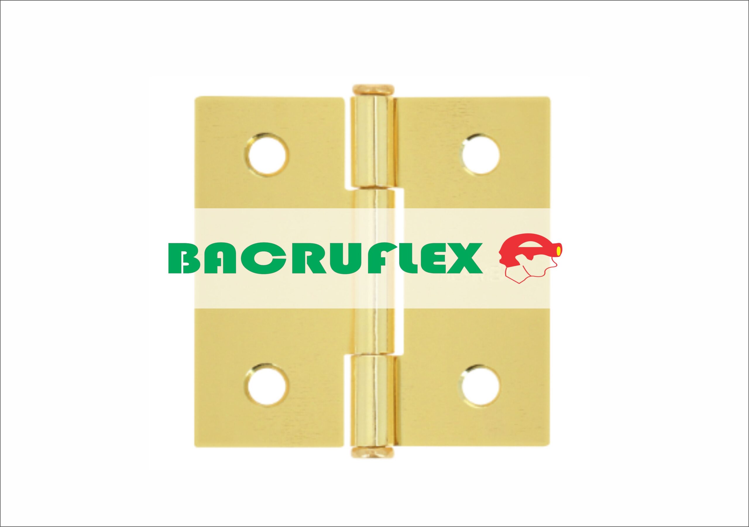 BISAGRA CUADRADA 2", LATONADO, CABEZA PLANA, 43235 HERMEX