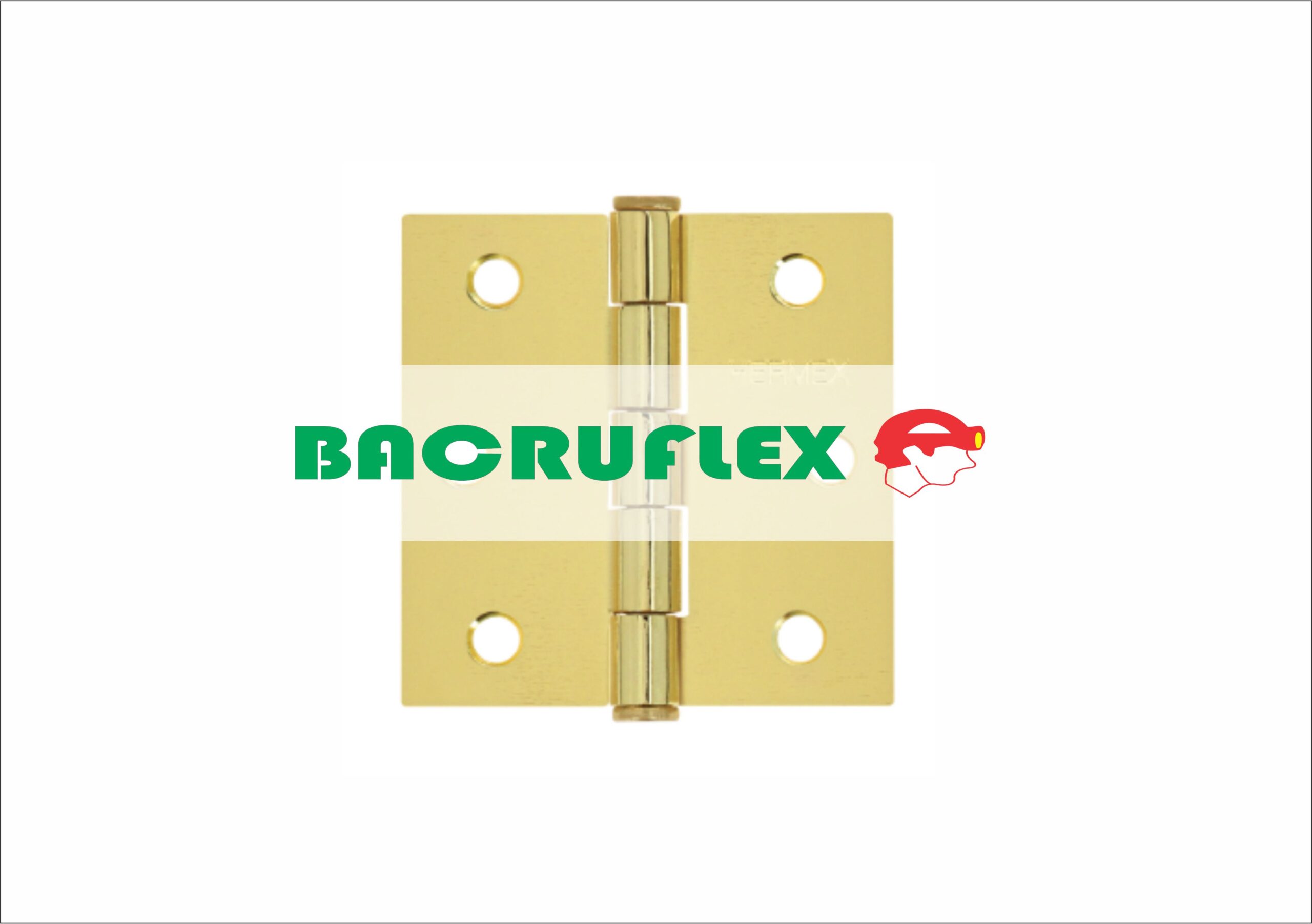BISAGRA CUADRADA 2-1/2", LATONADO, CABEZA PLANA, 43236 HERMEX