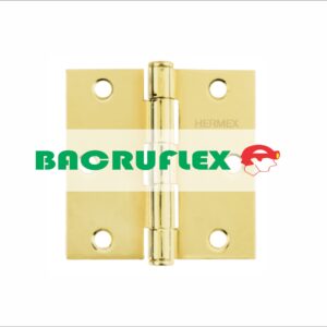 BISAGRA CUADRADA 3", LATONADO, CABEZA PLANA, 43237 HERMEX