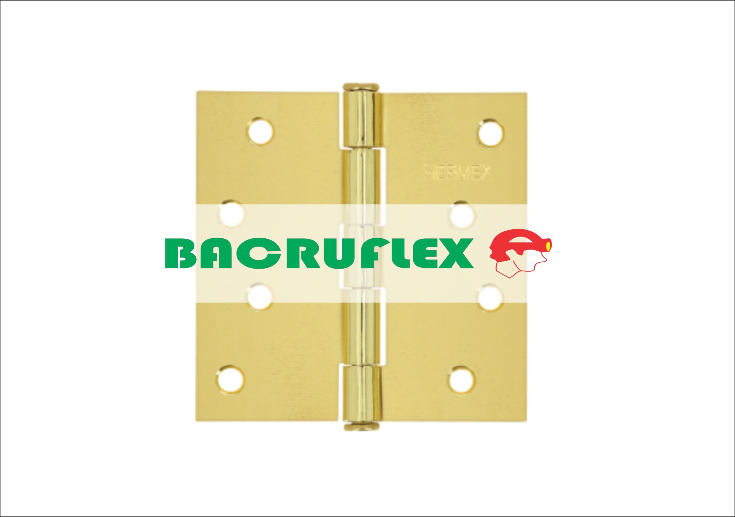 BISAGRA CUADRADA 4", LATONADO, CABEZA PLANA, 43239 HERMEX