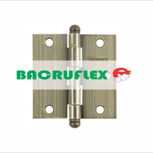 BISAGRA CUADRADA 3", LATÓN ANTIGUO, CABEZA REDONDA, 43246 HERMEX