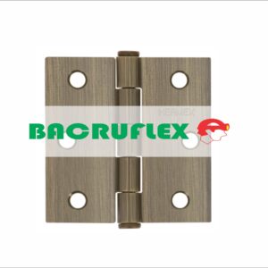 BISAGRA CUADRADA 2-1/2", LATÓN ANTIGUO, CABEZA PLANA, 43250 HERMEX