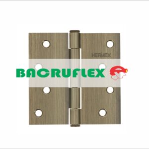 BISAGRA CUADRADA 4", LATÓN ANTIGUO, CABEZA PLANA, 43253 HERMEX